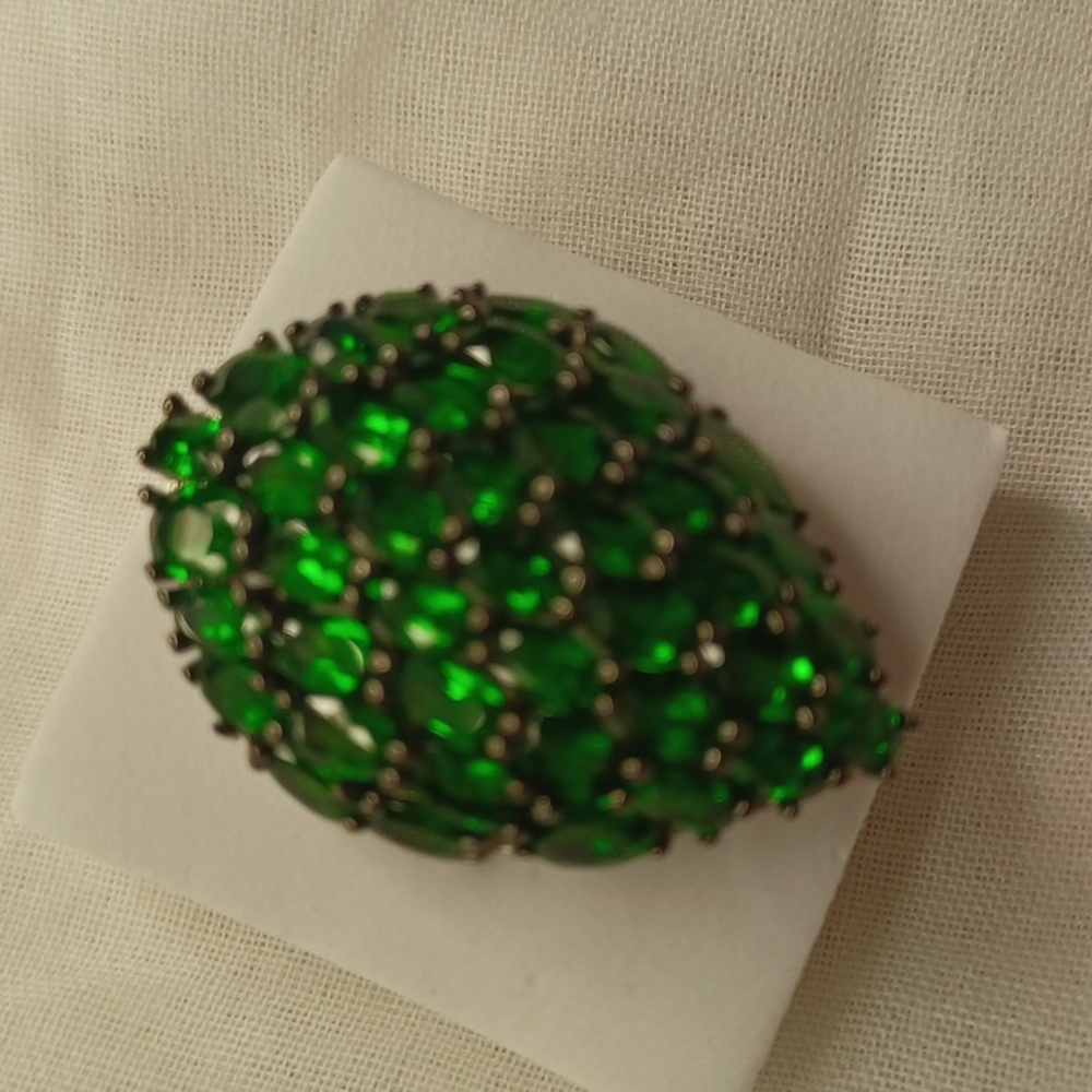 Chrome diopside ring. - Picture 9 of 10